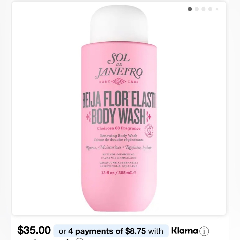 NEW Sol De Janeiro Beija Flor Body Wash 385mL